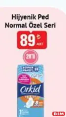 ORKİD HİJYENİK PED NORMAL ÖZEL SERİ 28'Lİ fiyat ve kampanya bilgisi